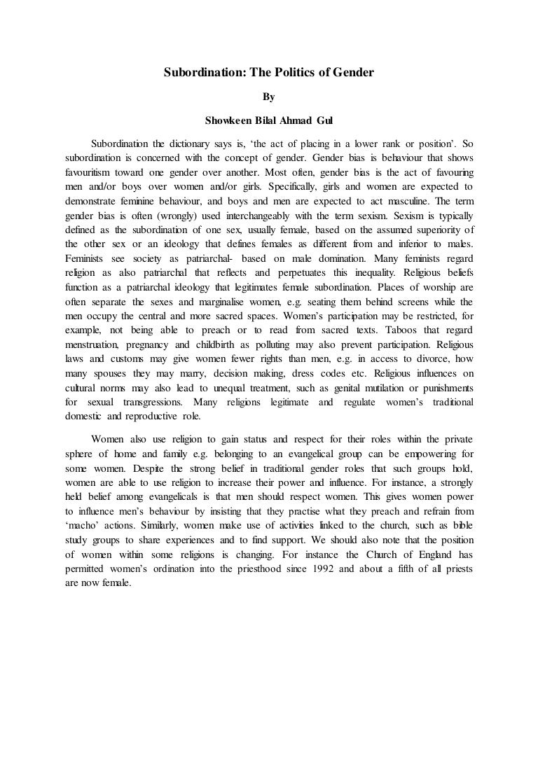 What is subordination What is subordination